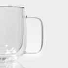 Кружка с двойными стенками Magistro «Адель», 300 мл, стекло - Фото 5