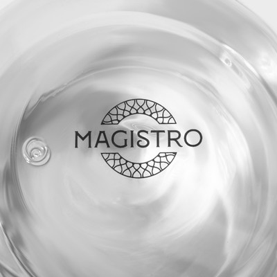 Кружка с двойными стенками Magistro «Адель», 300 мл, стекло, прозрачная