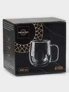 Кружка с двойными стенками Magistro «Адель», 450 мл, стекло, прозрачная - Фото 7