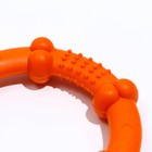 Кольцо рельефное из термопластичной резины, не тонет, 9,5 см, оранжевое - Фото 2