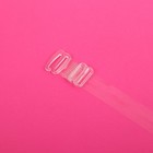 Лямки для бюстгальтера, силиконовые, фурнитура пластик, 1.5 см, 37 см, пара, прозрачные - Фото 4