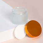 Баночка стеклянная для хранения, 50 г, цвет матовый/МИКС - Фото 2