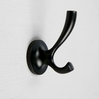 Крючок мебельный CAPPIO CKD007 CONE, двухрожковый, черный - Фото 2