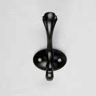 Крючок мебельный CAPPIO RARITY, двухрожковый, черный - Фото 4