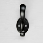 Крючок мебельный CAPPIO FLOW, двухрожковый, черный - Фото 4