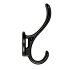 Крючок мебельный CAPPIO WAVE, двухрожковый, цвет черный - Фото 4