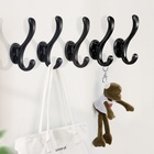 Крючок мебельный CAPPIO WAVE, двухрожковый, цвет черный - Фото 6