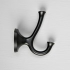 Крючок мебельный CAPPIO VALUE, двухрожковый, черный - Фото 5