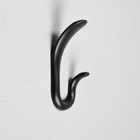 Крючок мебельный CAPPIO DUCK, двухрожковый, черный - Фото 2
