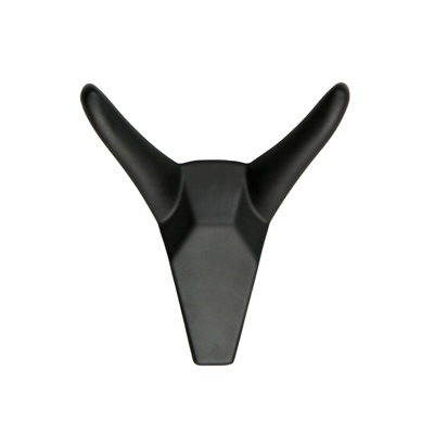 Крючок мебельный CAPPIO HORN, двухрожковый, цвет черный