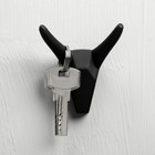 Крючок мебельный CAPPIO HORN, двухрожковый, черный - Фото 6