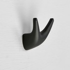 Крючок мебельный CAPPIO CKD009 GOAT, двухрожковый, черный - Фото 2