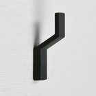 Крючок мебельный CAPPIO, однорожковый, цвет черный - фото 9720044