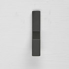 Крючок мебельный CAPPIO, однорожковый, цвет черный - Фото 3