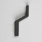 Крючок мебельный CAPPIO, однорожковый, цвет черный - Фото 4