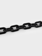 Цепочка для сумки, пластиковая, 31×19 мм, 120 см, цвет чёрный - Фото 7