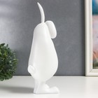 Сувенир полистоун "Белый кроль обнимает сердечко" 31х11х12 см - фото 21583958