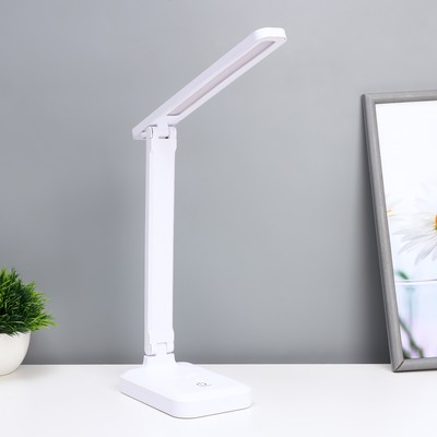 Настольная лампа сенсорная 16888/1 LED 5 Вт 3000-6000К USB АКБ белый 29×55 см