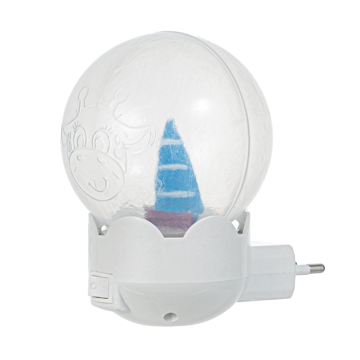 Ночник "Кораблик" LED белый 7х7х11 см RISALUX - фото 1905991435