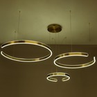 Люстра "Полукольца" LED 120Вт латунь 40-60-80х50см BayerLux 7669423 - фото 9720343