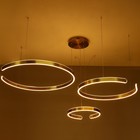 Люстра "Полукольца" LED 120Вт латунь 40-60-80х50см BayerLux 7669423 - фото 9720345