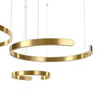 Люстра "Полукольца" LED 120Вт латунь 40-60-80х50см BayerLux 7669423 - фото 9720347