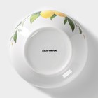 Салатник керамический Доляна «Лимон», 600 мл, d=15,5 см, цвет белый - фото 24446903