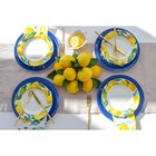 Тарелка глубокая Доляна «Лимон», d=20 см, цвет белый 6987805 Тарелка глубокая Доляна «Лимон», d=20 см, цвет белый 6987805