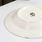 Тарелка глубокая Доляна «Лимон», d=20 см, цвет белый 6987805 Тарелка глубокая Доляна «Лимон», d=20 см, цвет белый 6987805