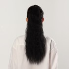 Хвост накладной, волнистый волос, на резинке, 60 см, 100 гр, цвет чёрный(#SHT3) - Фото 6