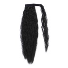 Хвост накладной, волнистый волос, на резинке, 60 см, 100 гр, цвет чёрный(#SHT3) - Фото 7