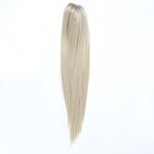 Хвост накладной, прямой волос, на крабе, 60 см, 100 гр, цвет холодный блонд(#SHT88В) - Фото 3