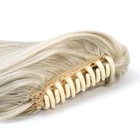 Хвост накладной, прямой волос, на крабе, 60 см, 100 гр, цвет холодный блонд(#SHT88В) - Фото 4