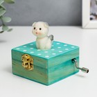 Шкатулка музыкальная механическая "Щеночек" 7,5х6,5х8,5 см - Фото 4