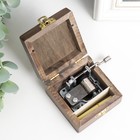 Шкатулка музыкальная механическая "Зайчик с морковкой" 7,5х6,5х8,5 см - Фото 5