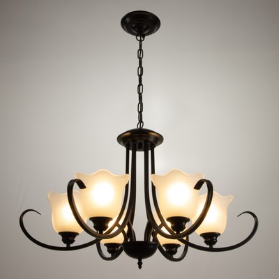 Люстра 2716/6 E27 40 Вт черный 80×80×55-85 см BayerLux