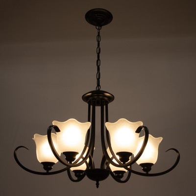 Люстра 2716/6 E27 40 Вт черный 80×80×55-85 см BayerLux