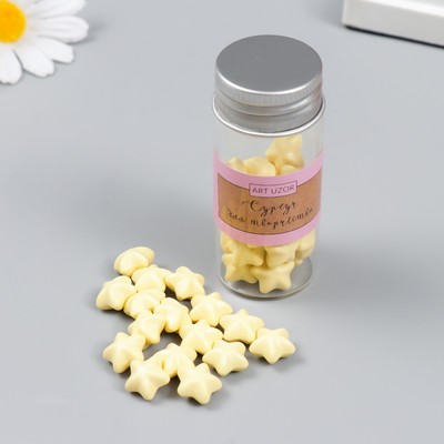 Сургуч в гранулах в баночке "Звёздочки" зефирно-жёлтый матовый 16 гр 7х3х3 см