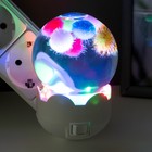 Ночник "Шарики" LED белый 7х7х11 см RISALUX 7669090