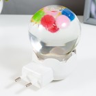 Ночник "Шарики" LED белый 7х7х11 см RISALUX 7669090