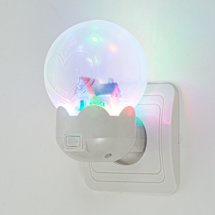 Ночник "Домик" LED белый 7х7х11 см RISALUX - фото 1898648904