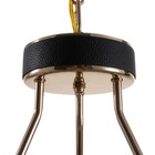 Люстра «Кристалл» LED 50 Вт 3000К черно-золотой 50×50×35-155 см BayerLux - фото 4368136