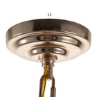 Люстра «Кристалл» LED 50 Вт 3000К черно-золотой 50×50×35-155 см BayerLux - фото 4368137