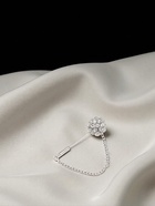 Булавка «Цветочек», 5 см, белая в серебре - Фото 5