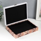 Шкатулка дерево "Змеиная кожа" кожзам 5,5х24х17 см 7521421