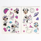 Переводные татуировки детские, светятся в темноте, Минни Маус и единорог - Фото 2
