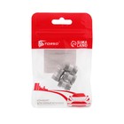 Колпачок на вентиль TORSO, хром, набор 4 шт - Фото 4