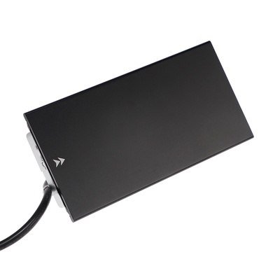 Блок розеточный в стол, сдвижная крышка, 10 А, 2 розетки, 2xUSB, 2A, провод 1.8 м, чёрный