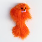 Мышь, до 11 см, с хвостом, натуральный мех, оранжевая - Фото 2
