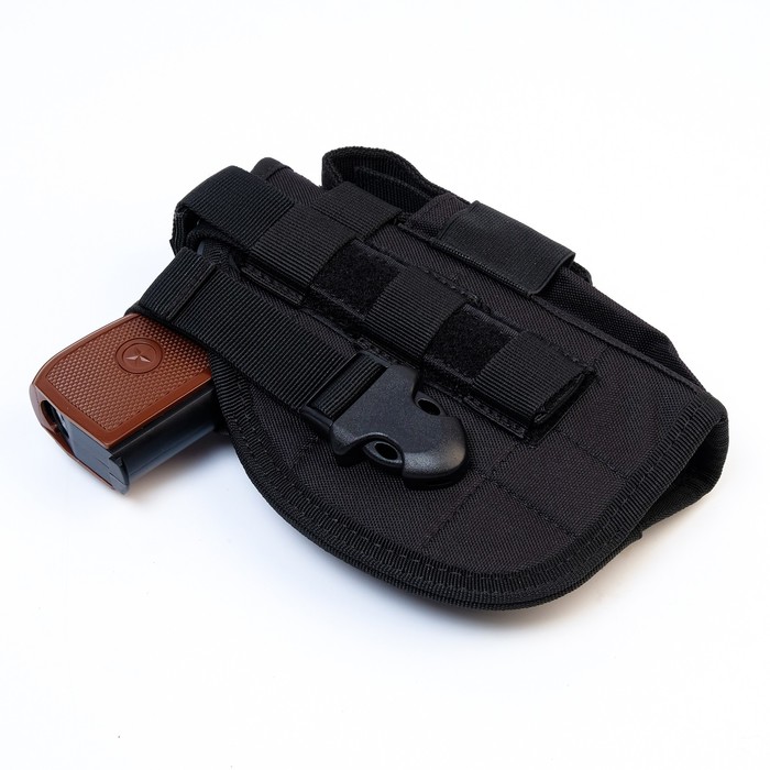 Кобура поясная, универсальная Attack, черная - Фото 1